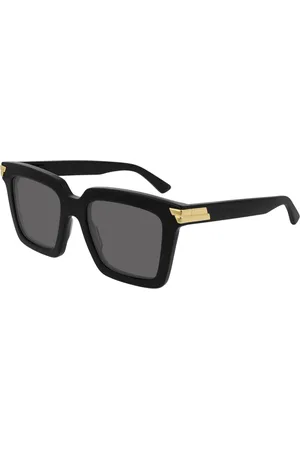 Bottega Veneta Donna BV1005S 001 Occhiali da sole Acetato Grigio Squadrata Normale