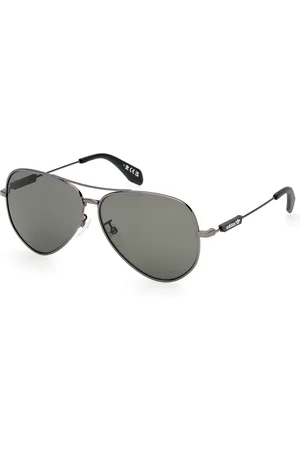 adidas Unisex OR0085 08N Occhiali da sole Metallo Verde Pilot Normale