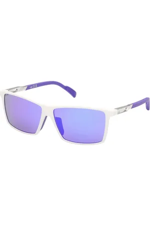 adidas Unisex SP0058 24Z Occhiali da sole Viola Rotonda Specchiate Sfumato