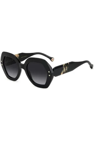 Carolina Herrera Donna HER 0126/S WR7/9O Occhiali da sole Acetato Grigio Geometrica Sfumato