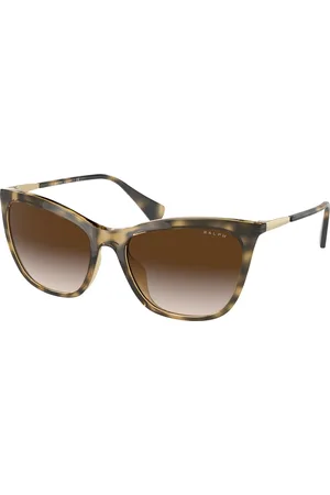 Ralph Lauren Donna RA5289 50033B Occhiali da sole Plastica Marrone Cat Eye Sfumato