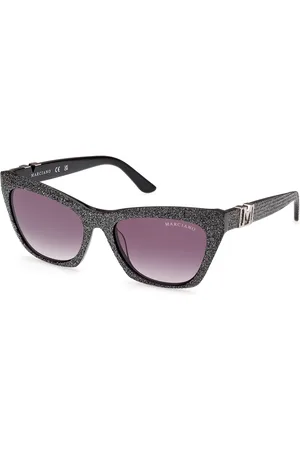 Guess Donna GM00008 01B Occhiali da sole Acetato Fumo Geometrica Normale