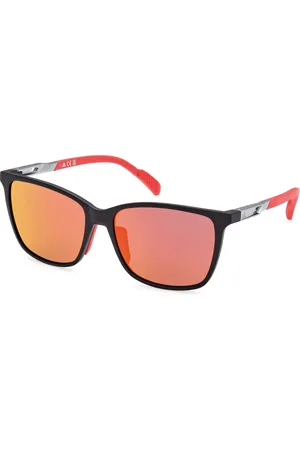 adidas Unisex SP0059 02L Occhiali da sole Plastica Trasparente Rotonda Specchiate