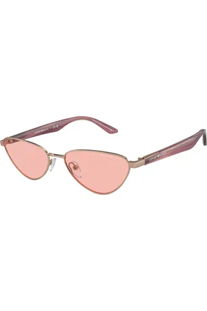 Emporio Armani Donna EA2153 3011/5 Occhiali da sole Metallo Rosa Geometrica Normale