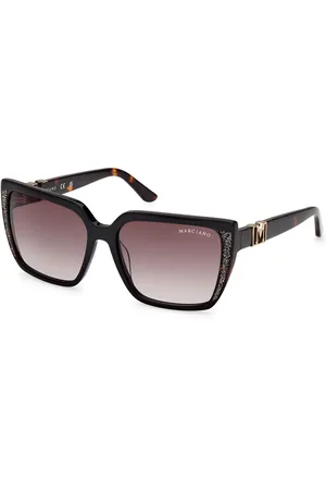 Guess Donna GM00012 05B Occhiali da sole Acetato Fumo Squadrata Normale