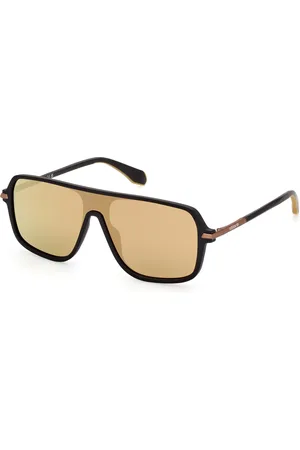 adidas Unisex OR0100 02G Occhiali da sole Iniettato Marrone Maschera Normale Specchiato
