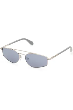 adidas Unisex OR0099 16C Occhiali da sole Metallo Grigio Squadrata Normale Specchiato
