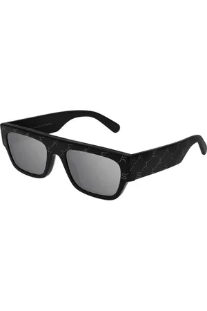 Stella McCartney Donna SC0210S 001 Occhiali da sole outlet Acetato Argento Squadrata Normale Specchiato