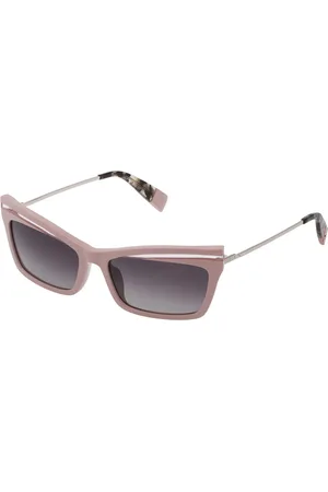 Furla Donna SFU348 0816 Occhiali da sole Acetato Grigio Squadrata Normale Sfumato