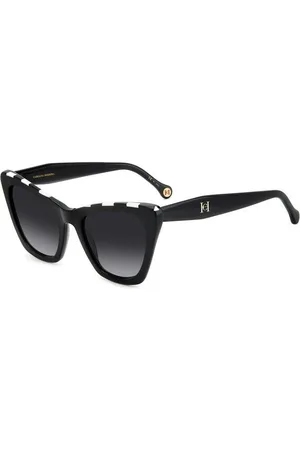Carolina Herrera Donna HER 0129/S 80S/9O Occhiali da sole Acetato Grigio Cat Eye Sfumato