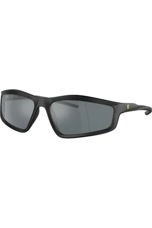 FERRARI Uomo FZ6007U 504/6G Occhiali da sole Iniettato Grigio Geometrica Specchiate Specchiato
