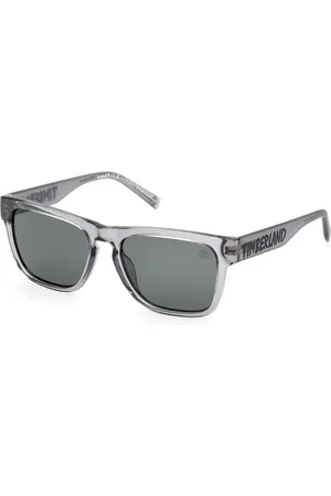 Timberland Unisex TB00011 20R Occhiali da sole Iniettato Verde Squadrata Polarizzata