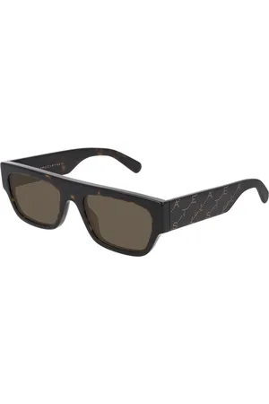 Stella McCartney Donna SC0210S 002 Occhiali da sole outlet Acetato Marrone Squadrata Normale