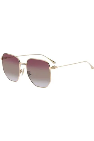 Etro Donna 0020/S 000/0X Occhiali da sole Metallo Rosa Squadrata Normale Sfumato
