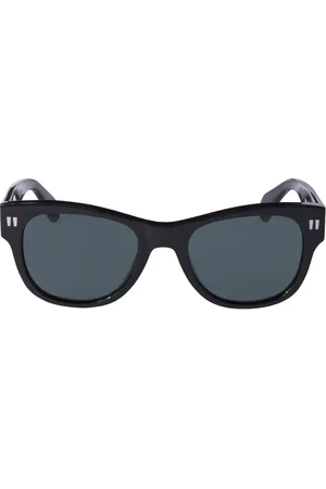 OFF-WHITE Unisex OERI107 Moab 1007 black Occhiali da sole Acetato Grigio Rotonda Normale
