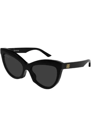 Balenciaga Donna BB0217S 001 Occhiali da sole Acetato Grigio Cat Eye