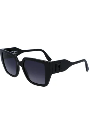 Karl Lagerfeld Donna KL6098S 001 Occhiali da sole Recycled PET Grigio Squadrata Normale Normale