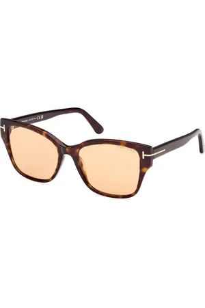 Tom Ford Donna FT1108 ELSA 52E Occhiali da sole Acetato Marrone Farfalla Fotocromatiche