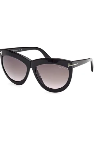 Tom Ford Donna FT1112 DORIS 01B Occhiali da sole Acetato Grigio Maschera Normale Sfumato
