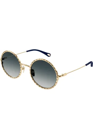 Chloé Donna CH0230S 004 Occhiali da sole Metallo Grigio Rotonda