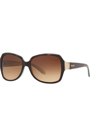 Ralph Lauren Donna RA5138 601/13 Occhiali da sole Acetato Marrone Squadrata Normale Sfumato