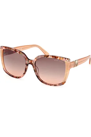 Guess Donna GM00013 44F Occhiali da sole Acetato Marrone Squadrata Normale