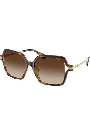 Ralph Lauren Donna RA5319U 500313 Occhiali da sole Iniettato Marrone Squadrata Normale Sfumato