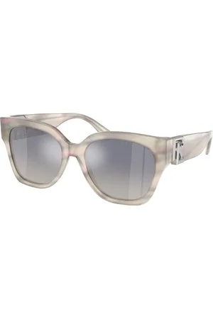 Ralph Lauren Donna RL8221 THE OVERSZED RICKY 61774L Occhiali da sole Acetato Blu Farfalla Normale Sfumato