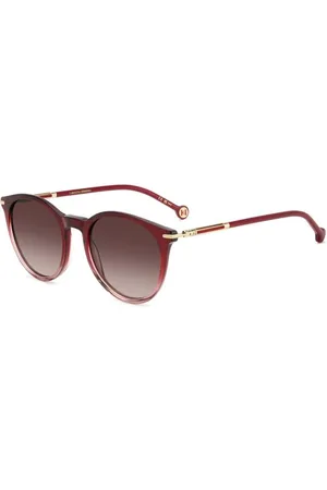 Carolina Herrera Donna HER 0230/S 2OO/HA Occhiali da sole Acetato Marrone Rotonda Sfumato