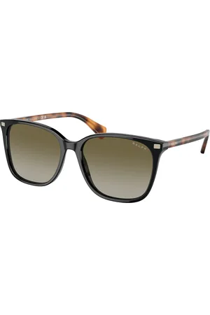 Ralph Lauren Donna RA5293 VVCV 60378E Occhiali da sole Acetato Verde Squadrata Normale Sfumato