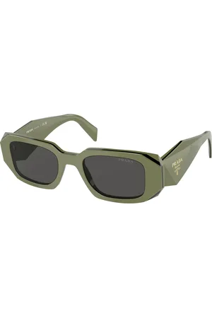 Prada Donna PR 17WS 13N5S0 Occhiali da sole Acetato Grigio Squadrata Normale