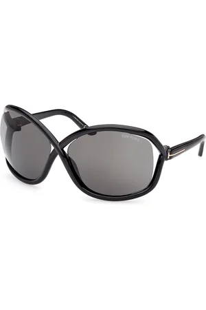 Tom Ford Donna FT1068 BETTINA 01A Occhiali da sole Iniettato Grigio Farfalla Normale