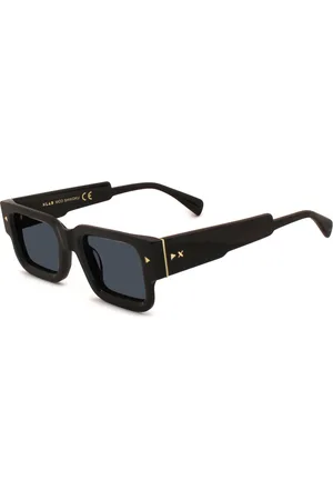XLAB Unisex SHIKOKU Occhiali da sole Acetato Fumo Squadrata Polarizzata