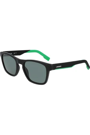 Lacoste Uomo L6018S 002 Occhiali da sole Bio-iniettato Grigio Squadrata Normale Normale