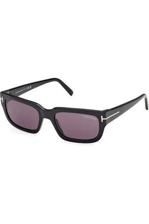 Tom Ford Unisex FT1075 EZRA 01A Occhiali da sole Acetato Grigio Squadrata Normale