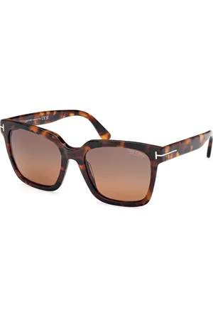 Tom Ford Donna FT0952 SELBY 52H Occhiali da sole Acetato Squadrata Polarizzata