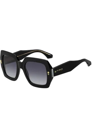 Etro Donna 0011/S 807/9O Occhiali da sole Acetato Grigio Squadrata Normale Sfumato