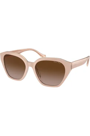 Ralph Lauren Donna RA5315U 606313 Occhiali da sole Acetato Marrone Cat Eye Normale Sfumato