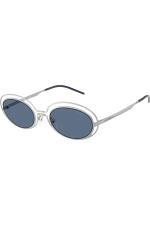 Emporio Armani Donna EA2160 304580 Occhiali da sole Metallo Blu Rotonda Normale