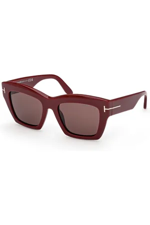 Tom Ford Donna FT1191 LUNA 69E Occhiali da sole Acetato Marrone Farfalla Normale