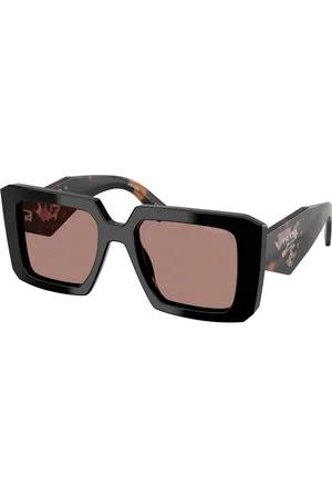 Prada Donna PR 23YS 27B60B Occhiali da sole Acetato Marrone Squadrata Normale