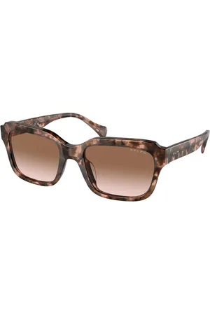 Ralph Lauren Donna RA5312U 605813 Occhiali da sole Acetato Marrone Squadrata Normale Sfumato