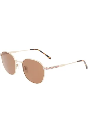 Lacoste Unisex L251S 710 Occhiali da sole Metallo Marrone Rotonda Normale Fotocromatiche