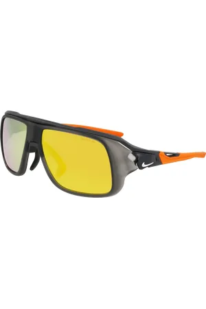 Nike Uomo FLYFREE SOAR EV24001 060 Occhiali da sole Bio-iniettato Arancione Maschera Normale Specchiato
