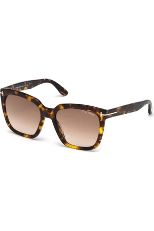 Tom Ford Donna FT0502 AMARRA 52F Occhiali da sole Acetato Geometrica Normale Sfumato