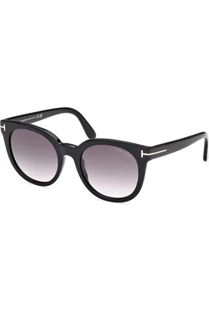 Tom Ford Donna FT1109 MOIRA 01B Occhiali da sole Acetato Grigio Farfalla Normale Sfumato