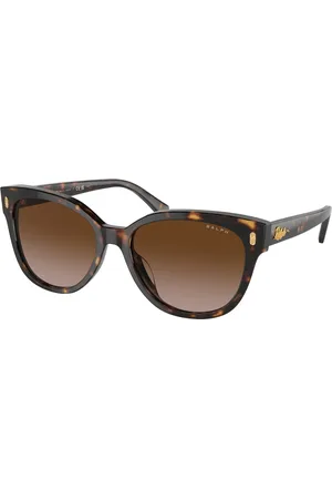 Ralph Lauren Donna RA5305U 500313 Occhiali da sole Acetato Marrone Cat Eye Normale Sfumato
