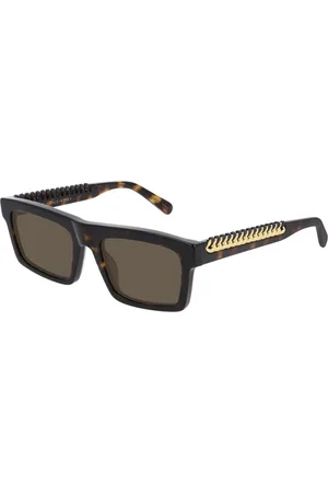 Stella McCartney Donna SC0208S 003 Occhiali da sole outlet Acetato Marrone Squadrata Normale