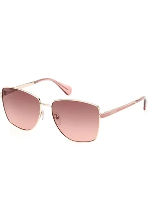 Max&Co. Donna MO0104 32F Occhiali da sole Metallo Marrone Squadrata Normale