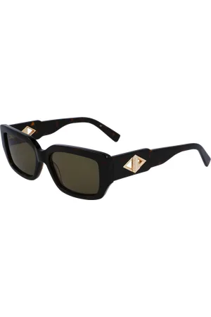 Lacoste Donna L6021S 214 Occhiali da sole Acetato Verde Squadrata Normale Normale